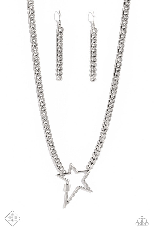 Playful Popstar - Silver Necklace