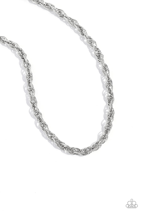 Braided Ballad - Silver Necklace