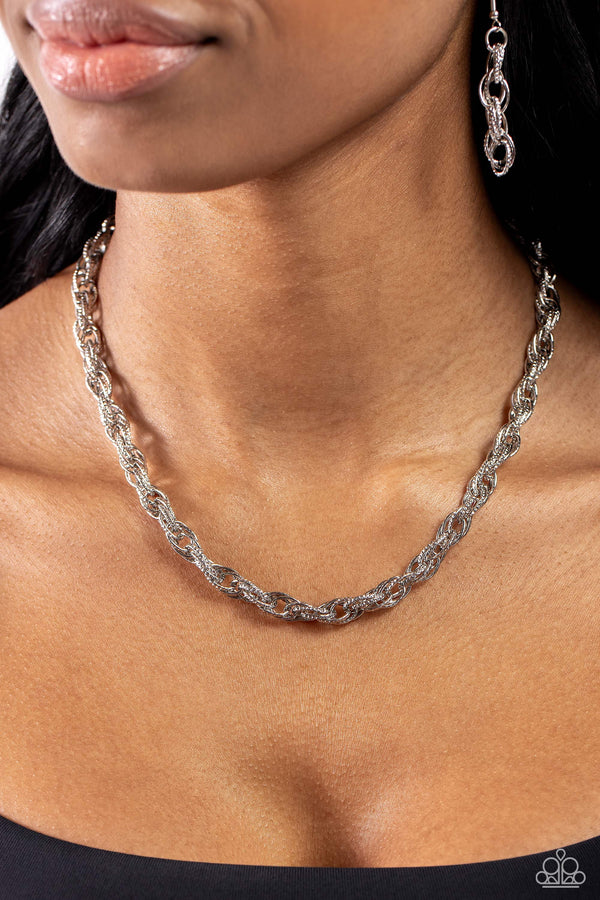Braided Ballad - Silver Necklace