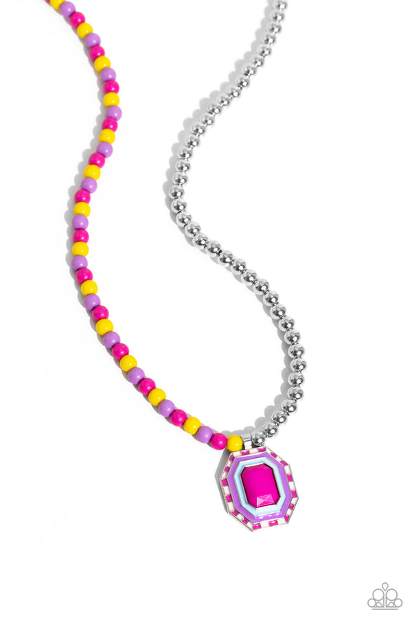 Contrasting Candy - Multi Necklace