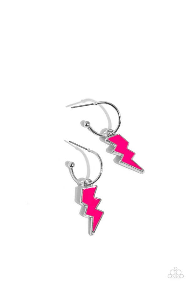 Lightning Limit - Pink Earrings
