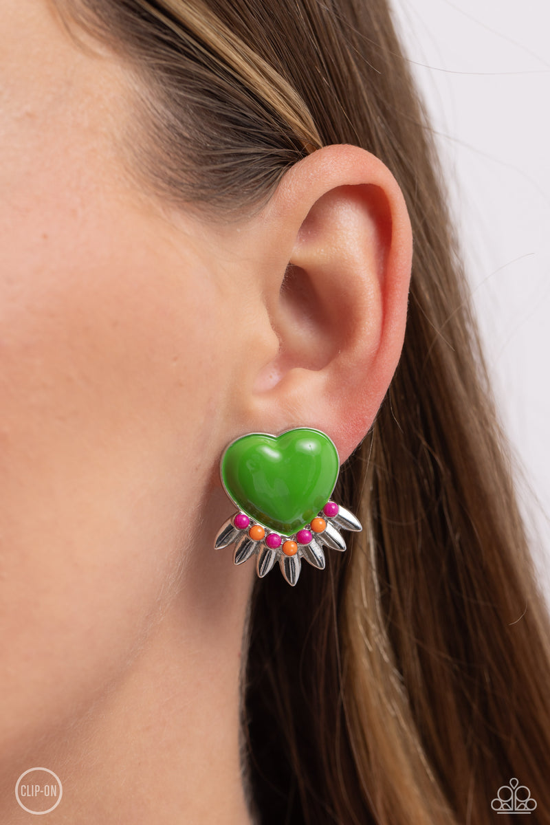 Spring Story - Green Earrings