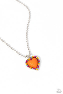 Romantic Ragtime - Orange Necklace