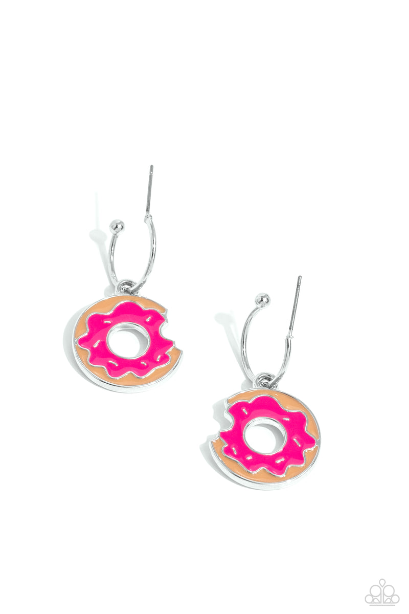 Donut Delivery - Pink Earrings