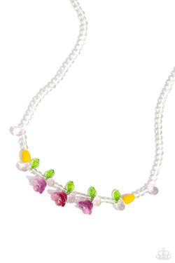 World GLASS Wonder - Pink Necklace