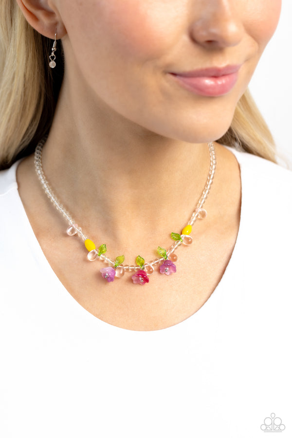 World GLASS Wonder - Pink Necklace