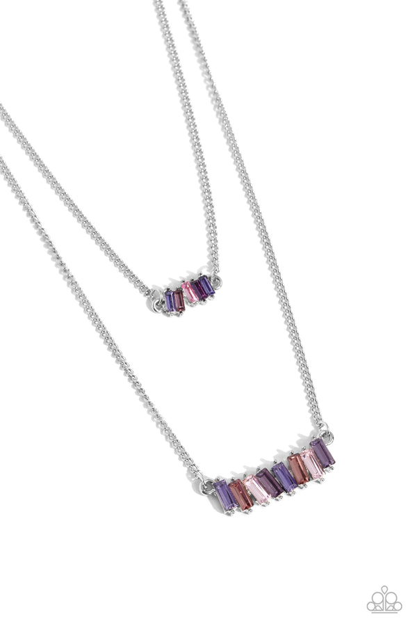Easygoing Emeralds - Purple Necklace