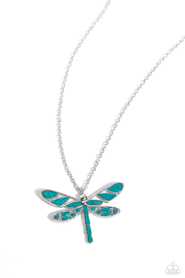 FLYING Low - Green Necklace