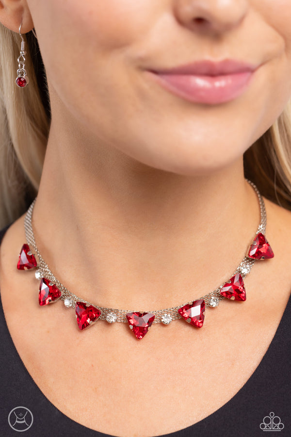 Strands of Sass - Red Necklace