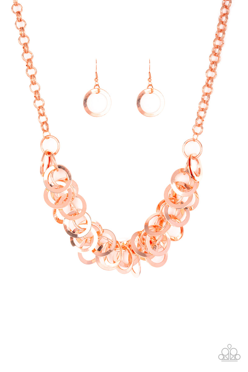 Ringing In The Bling - Copper Necklace